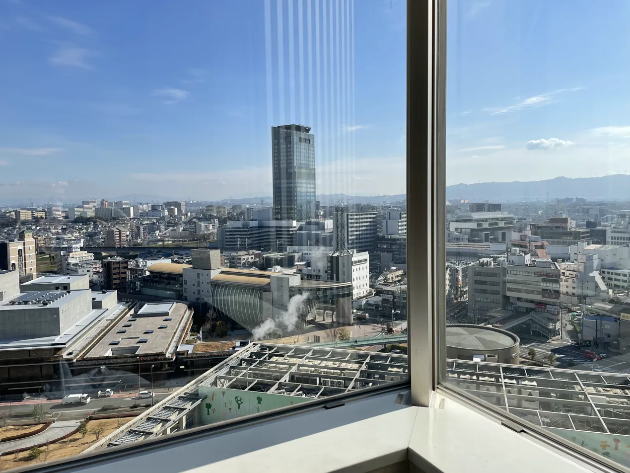 入院中の病室からの景色